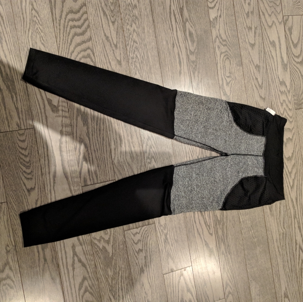 Pop fit leggings black and gray